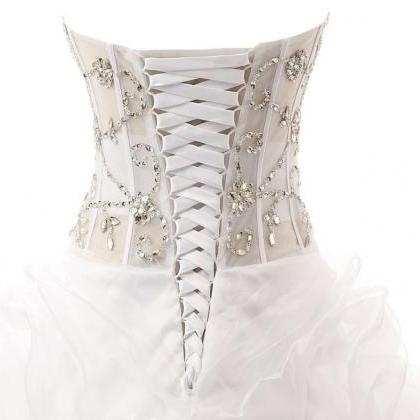 Sweetheart Crystal/beading Wedding Gowns,handmade..