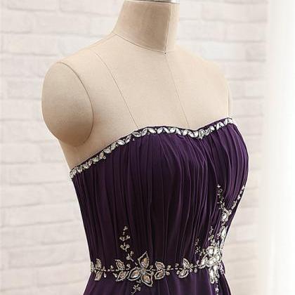 2016 Sweetheart Purple Homecoming Dress/purple..